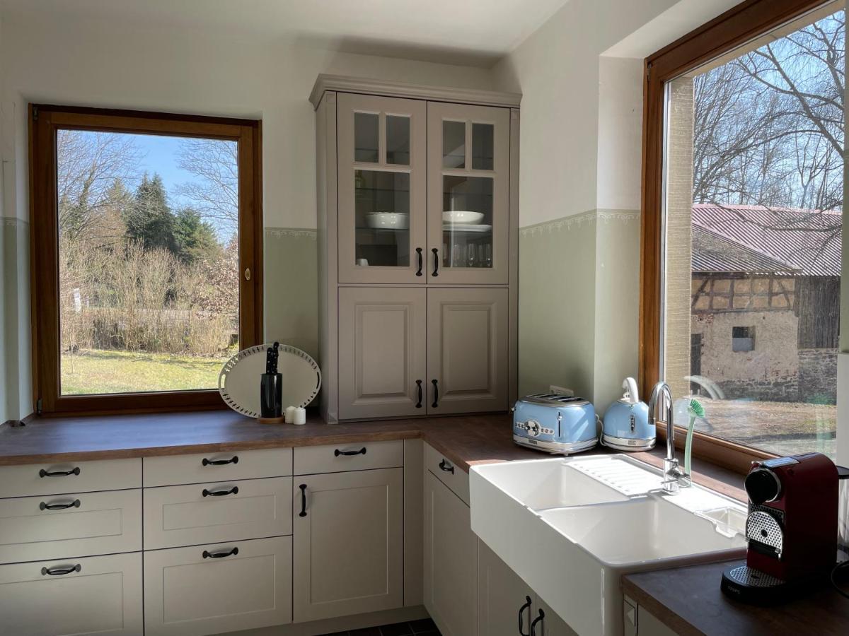 Schellnhof Forsthaus Am Waldrand Apartment Nidda ภายนอก รูปภาพ