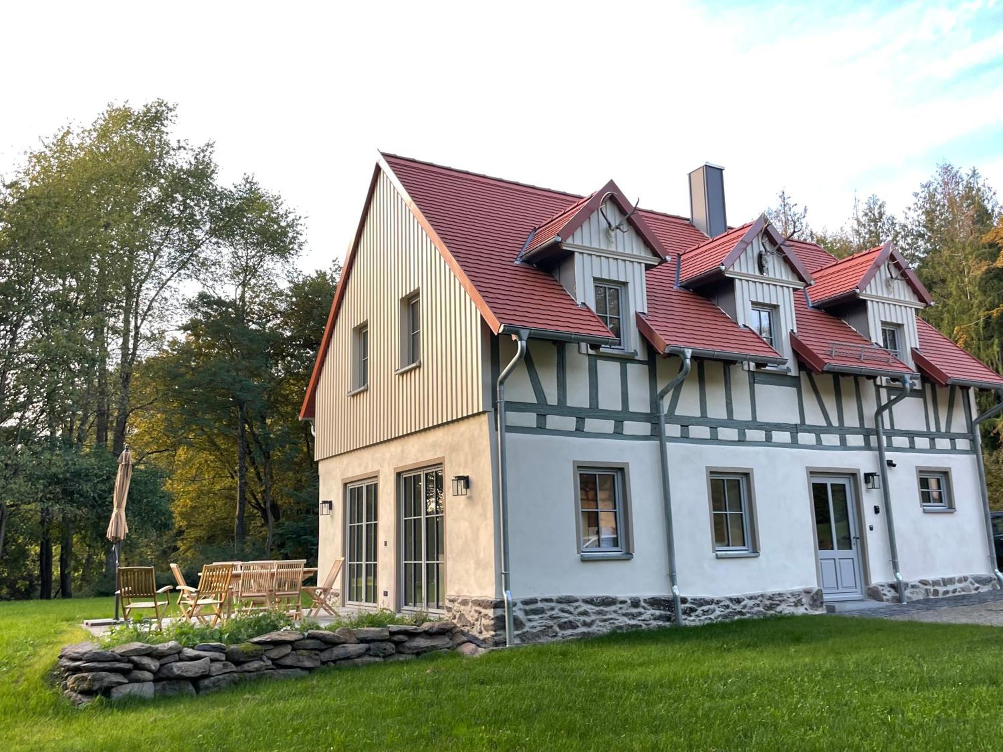 Schellnhof Forsthaus Am Waldrand Apartment Nidda ภายนอก รูปภาพ